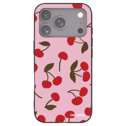 Fekete szilikon tok az alábbi mobiltelefonokra Apple iPhone 18 Pro - Cherry
