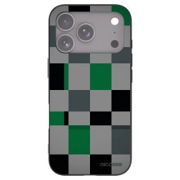 Fekete szilikon tok az alábbi mobiltelefonokra Apple iPhone 18 Pro - Block Grid