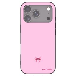Fekete szilikon tok az alábbi mobiltelefonokra Apple iPhone 18 Pro - Blush bow