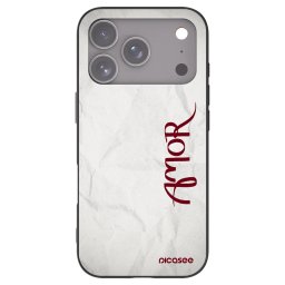 Fekete szilikon tok az alábbi mobiltelefonokra Apple iPhone 18 Pro - Amor