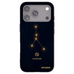Fekete szilikon tok az alábbi mobiltelefonokra Apple iPhone 18 Pro - CANCER