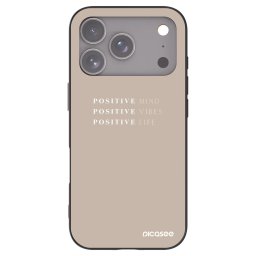 Fekete szilikon tok az alábbi mobiltelefonokra Apple iPhone 18 Pro - Positive Vibes