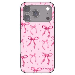 Fekete szilikon tok az alábbi mobiltelefonokra Apple iPhone 18 Pro - Bow Aesthetic