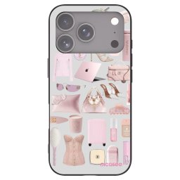 Fekete szilikon tok az alábbi mobiltelefonokra Apple iPhone 18 Pro - Glam Babe
