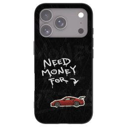 Fekete szilikon tok az alábbi mobiltelefonokra Apple iPhone 18 Pro - Track Mode