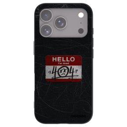 Fekete szilikon tok az alábbi mobiltelefonokra Apple iPhone 18 Pro - HELLO 404