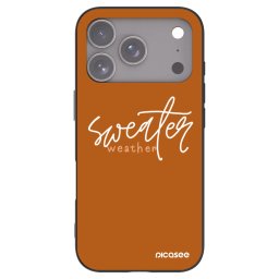Fekete szilikon tok az alábbi mobiltelefonokra Apple iPhone 18 Pro - Sweater weather