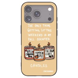 Fekete szilikon tok az alábbi mobiltelefonokra Apple iPhone 18 Pro - Candles