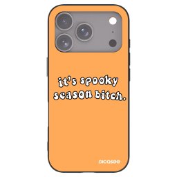 Fekete szilikon tok az alábbi mobiltelefonokra Apple iPhone 18 Pro - Spooky season