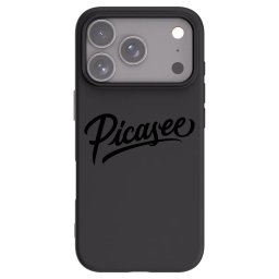 Fekete szilikon tok az alábbi mobiltelefonokra Apple iPhone 18 Pro - Picasee - old logo - black