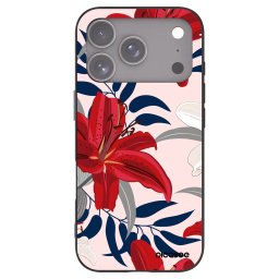 Fekete szilikon tok az alábbi mobiltelefonokra Apple iPhone 18 Pro - Red Lily