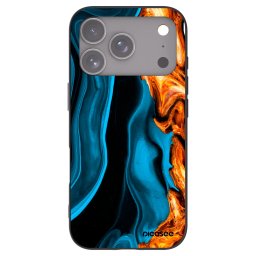 Fekete szilikon tok az alábbi mobiltelefonokra Apple iPhone 18 Pro - Gold blue