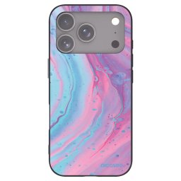 Fekete szilikon tok az alábbi mobiltelefonokra Apple iPhone 18 Pro - Pink liquid