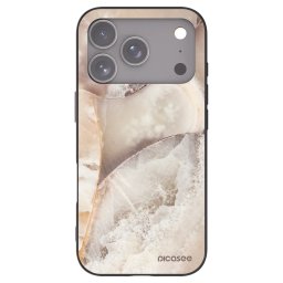 Fekete szilikon tok az alábbi mobiltelefonokra Apple iPhone 18 Pro - Cream marble