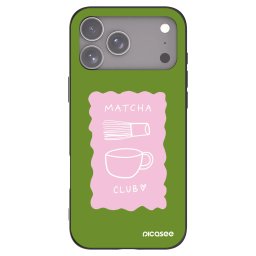 Fekete szilikon tok az alábbi mobiltelefonokra Apple iPhone 18 Pro Max - Matcha club