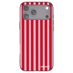 Fekete szilikon tok az alábbi mobiltelefonokra Apple iPhone 18 Pro Max - Lines red