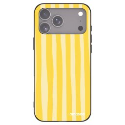 Fekete szilikon tok az alábbi mobiltelefonokra Apple iPhone 18 Pro Max - Lines lemon