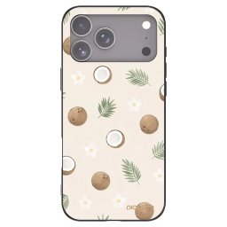 Fekete szilikon tok az alábbi mobiltelefonokra Apple iPhone 18 Pro Max - Coconut Breeze
