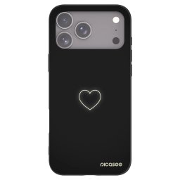 Fekete szilikon tok az alábbi mobiltelefonokra Apple iPhone 18 Pro Max - Heart