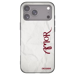Fekete szilikon tok az alábbi mobiltelefonokra Apple iPhone 18 Pro Max - Amor