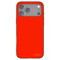 Fekete szilikon tok az alábbi mobiltelefonokra Apple iPhone 18 Pro Max - Maranello Red