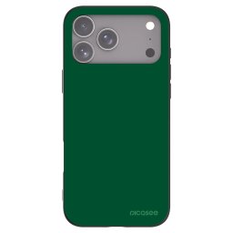 Fekete szilikon tok az alábbi mobiltelefonokra Apple iPhone 18 Pro Max - Green Gleam