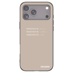 Fekete szilikon tok az alábbi mobiltelefonokra Apple iPhone 18 Pro Max - Positive Vibes
