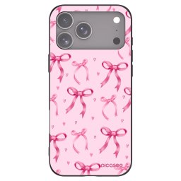 Fekete szilikon tok az alábbi mobiltelefonokra Apple iPhone 18 Pro Max - Bow Aesthetic