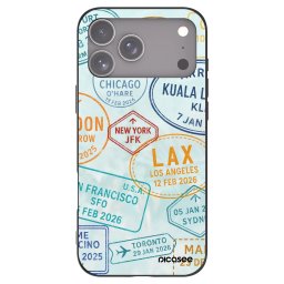 Fekete szilikon tok az alábbi mobiltelefonokra Apple iPhone 18 Pro Max - PASSPORT EDITION