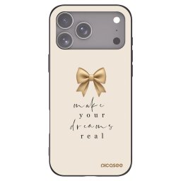 Fekete szilikon tok az alábbi mobiltelefonokra Apple iPhone 18 Pro Max - Golden Dream