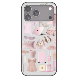 Fekete szilikon tok az alábbi mobiltelefonokra Apple iPhone 18 Pro Max - Glam Babe