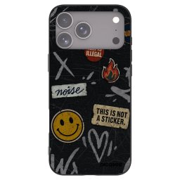 Fekete szilikon tok az alábbi mobiltelefonokra Apple iPhone 18 Pro Max - STICKERS x TAGS