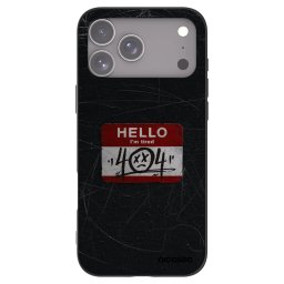 Fekete szilikon tok az alábbi mobiltelefonokra Apple iPhone 18 Pro Max - HELLO 404