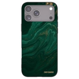 Fekete szilikon tok az alábbi mobiltelefonokra Apple iPhone 18 Pro Max - Green