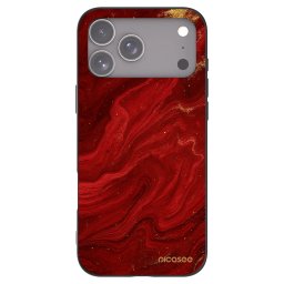 Fekete szilikon tok az alábbi mobiltelefonokra Apple iPhone 18 Pro Max - Red