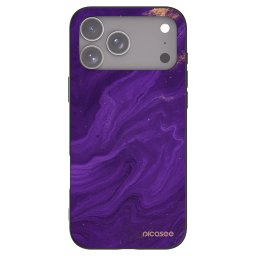 Fekete szilikon tok az alábbi mobiltelefonokra Apple iPhone 18 Pro Max - Purple