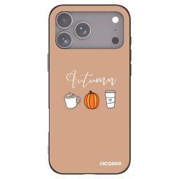 Fekete szilikon tok az alábbi mobiltelefonokra Apple iPhone 18 Pro Max - Autumn