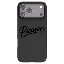 Fekete szilikon tok az alábbi mobiltelefonokra Apple iPhone 18 Pro Max - Picasee - old logo - black