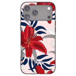 Fekete szilikon tok az alábbi mobiltelefonokra Apple iPhone 18 Pro Max - Red Lily