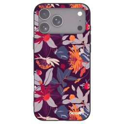 Fekete szilikon tok az alábbi mobiltelefonokra Apple iPhone 18 Pro Max - Purple Leaf