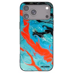Fekete szilikon tok az alábbi mobiltelefonokra Apple iPhone 18 Pro Max - Blue Magma
