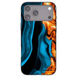 Fekete szilikon tok az alábbi mobiltelefonokra Apple iPhone 18 Pro Max - Gold blue