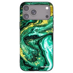Fekete szilikon tok az alábbi mobiltelefonokra Apple iPhone 18 Pro Max - Green Gold