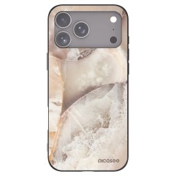 Fekete szilikon tok az alábbi mobiltelefonokra Apple iPhone 18 Pro Max - Cream marble