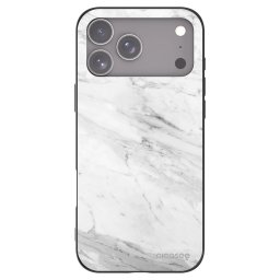 Fekete szilikon tok az alábbi mobiltelefonokra Apple iPhone 18 Pro Max - White marble