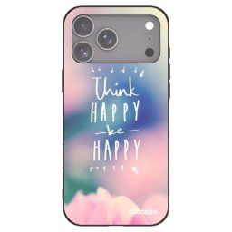 Fekete szilikon tok az alábbi mobiltelefonokra Apple iPhone 18 Pro Max - Think happy be happy