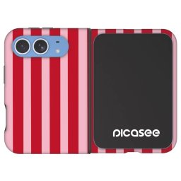 Fashion Case MagSafe Apple iPhone Duo - Lines red