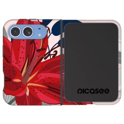 Fashion Case MagSafe Apple iPhone Duo - Red Lily