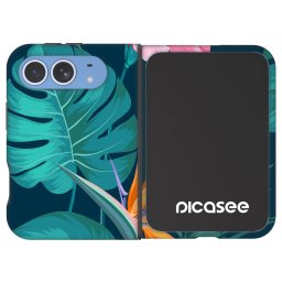 Fashion Case MagSafe Apple iPhone Duo - Pink Monstera
