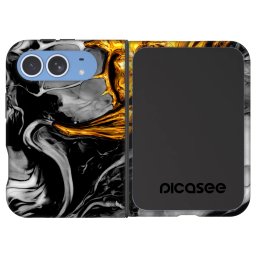 Fashion Case MagSafe Apple iPhone Duo - Black Gold 2